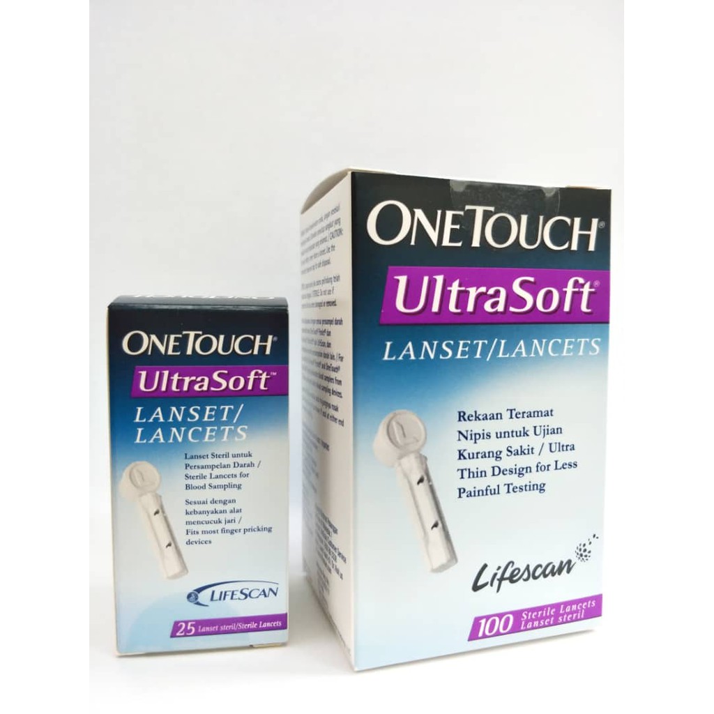 One Touch Ultra Soft Lancets (25's & 100's) Shopee Singapore