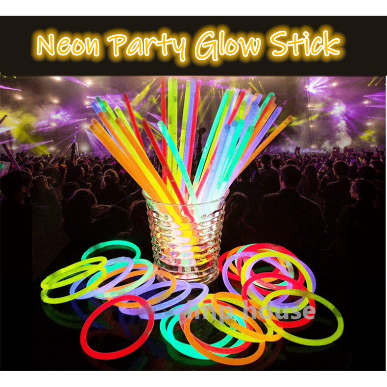 SG Local Party Essential 100pcs Neon Light Stick Party Sticks Glow