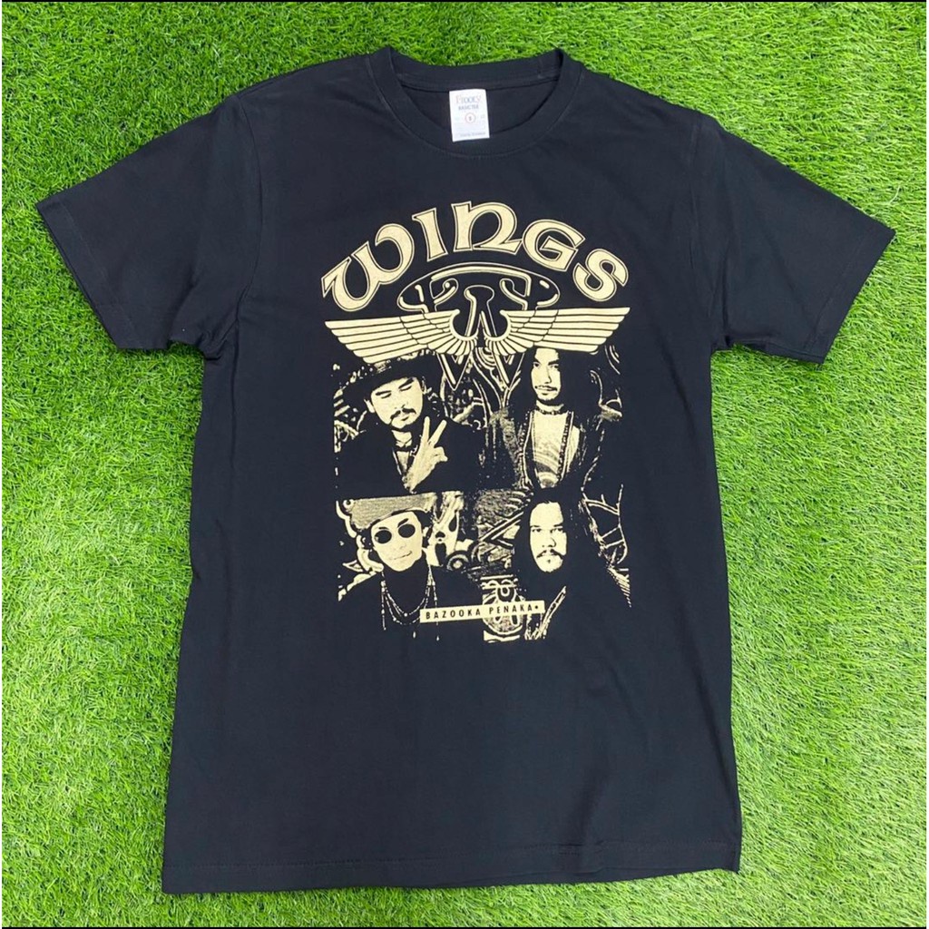Wings Bazooka Penaka Album Limited Rock Band Shirts HighQuality