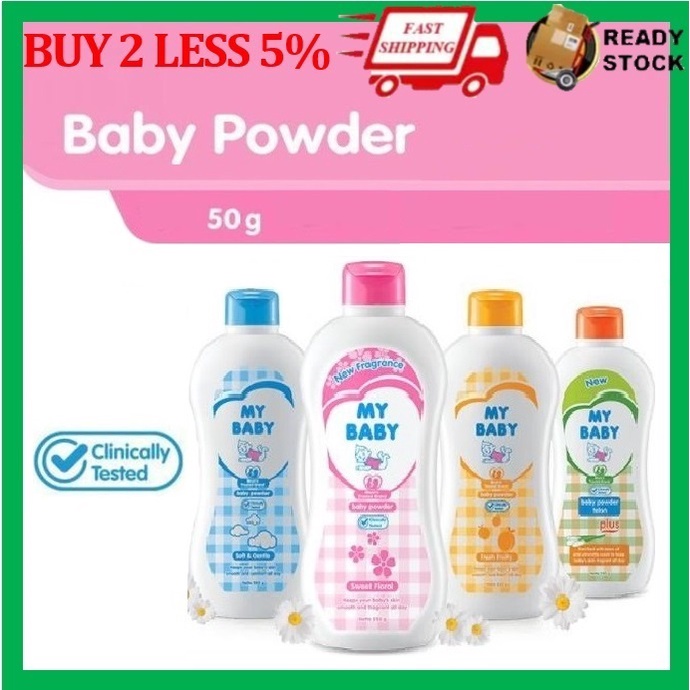 50 gm (pack of 3) My Baby Powder Fresh Fruity/Soft and Gentle/Sweet