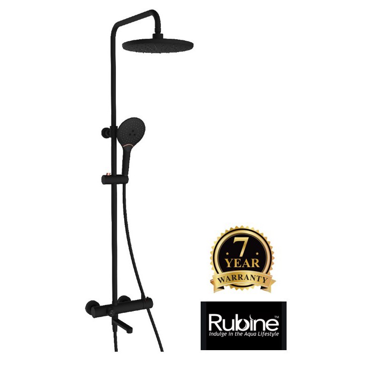 RUBINE Rain Shower Set With Thermostatic Spout Shopee Singapore