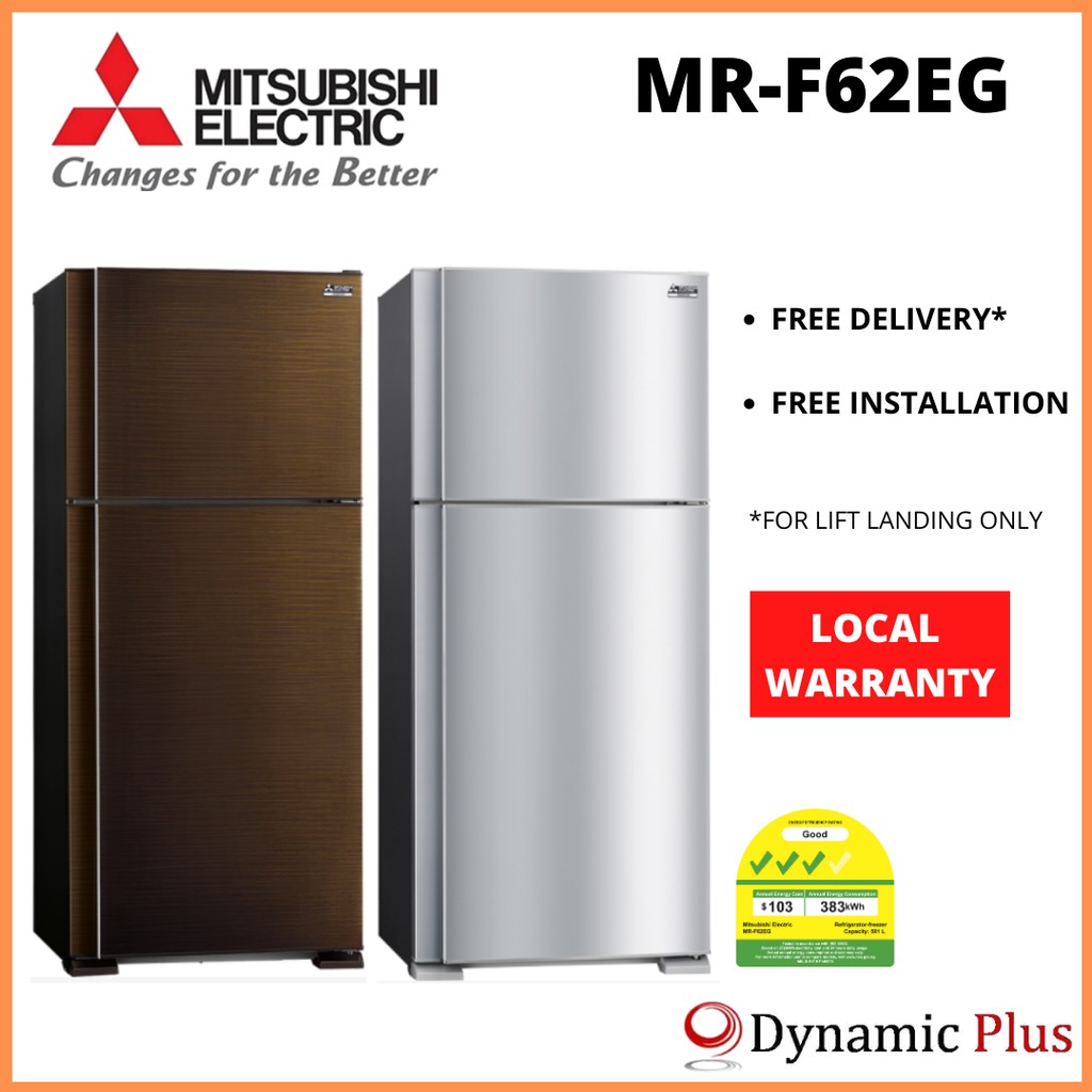 Mitsubishi MRF62ET 2 Doors Top Freezer Refrigerator 501L Shopee