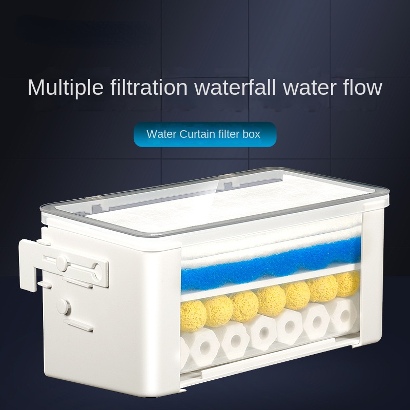 Fish tank drip box water curtain filter box threeinone filter turtle
