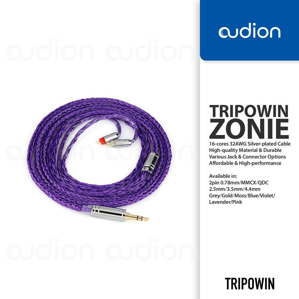 Tripowin ZONIE 16Core Silverplated Copper Upgrade Cable IEM 2pin