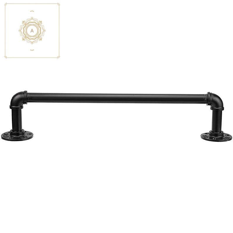 Vintage Industrial Pipe Towel Holder Wall Mounted Metal Towel Rack Bar