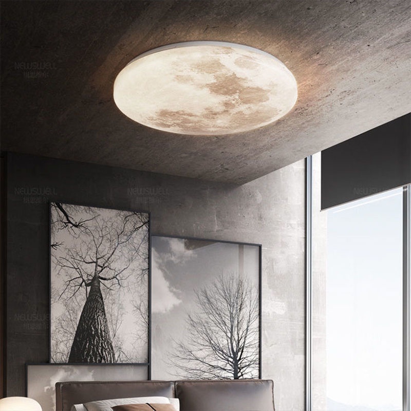 CIMI Modern Creative Moon LED Ceiling Light Study room Light Nordic