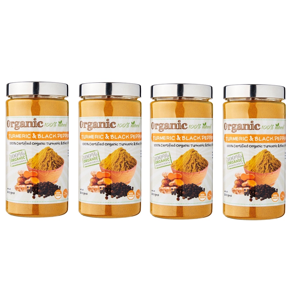 NW ORGANIC TURMERIC BLACK PEPPER POWDER 200GM X 4 Shopee Singapore
