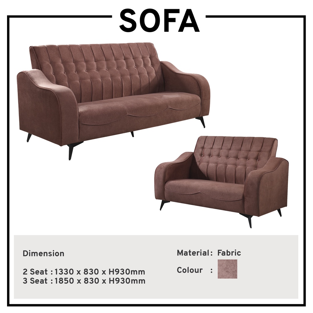 2+3 Seater Fabric Sofa Living Room Sofa Set Velvet Sofa Shopee Singapore
