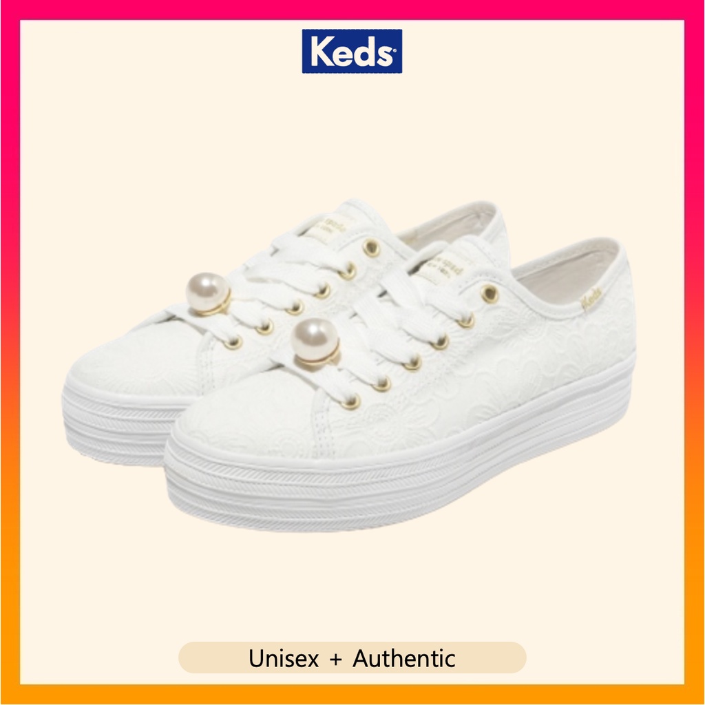 Keds Women's Triple Kick Floral Eyelet Pulse Sneakers Shopee Singapore