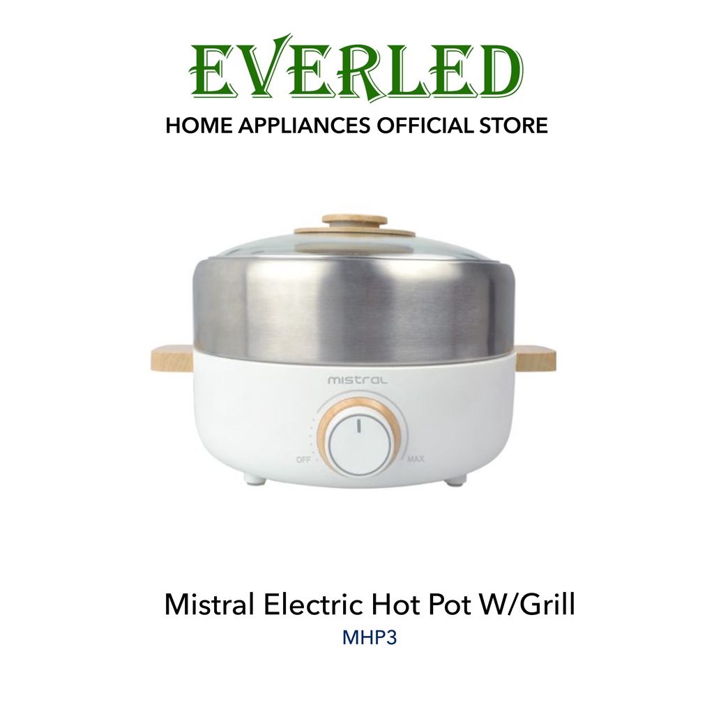 MISTRAL Mimica MultiFunctional Electric Hot Pot W/Grill [MHP3