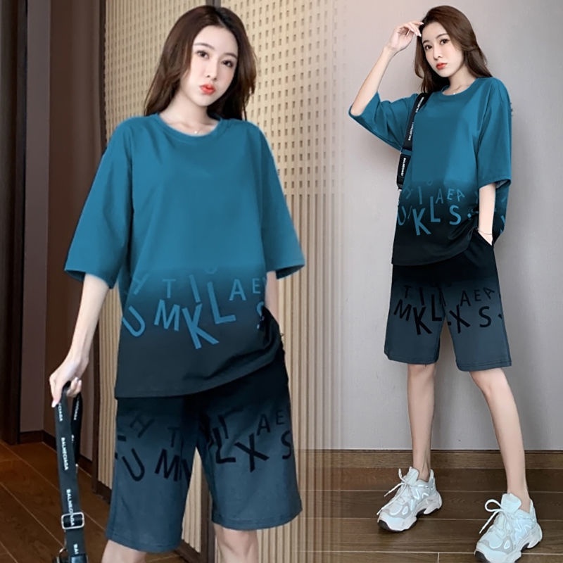 Sports Suit Women Summer 2022 New Skinny Foreign Fashion Leisure