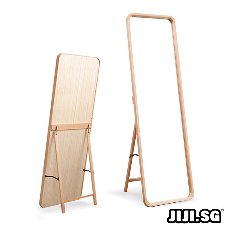 (JIJI SG) BEECH Wooden Dressing Mirror / Solid Wood / Full length mirror / Classic / Tall mirror