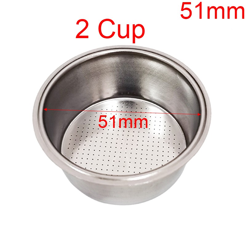 Coffee Filter Cup 51mm Non Pressurized Portafilter Basket For Filter Coffee Products Kitchen