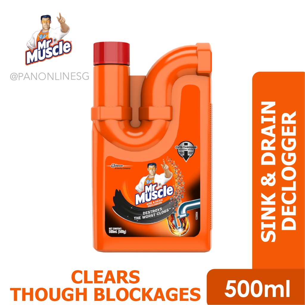Mr Muscle Drain Declogger 500ml (Bundle of 2) Shopee Singapore