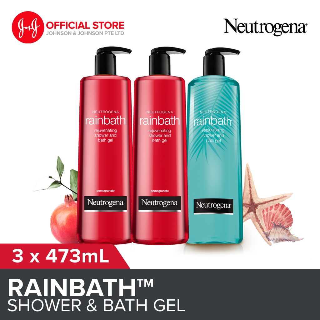 [Bundle of 3] Neutrogena Rainbath Rejuvenating Shower and Bath Gel