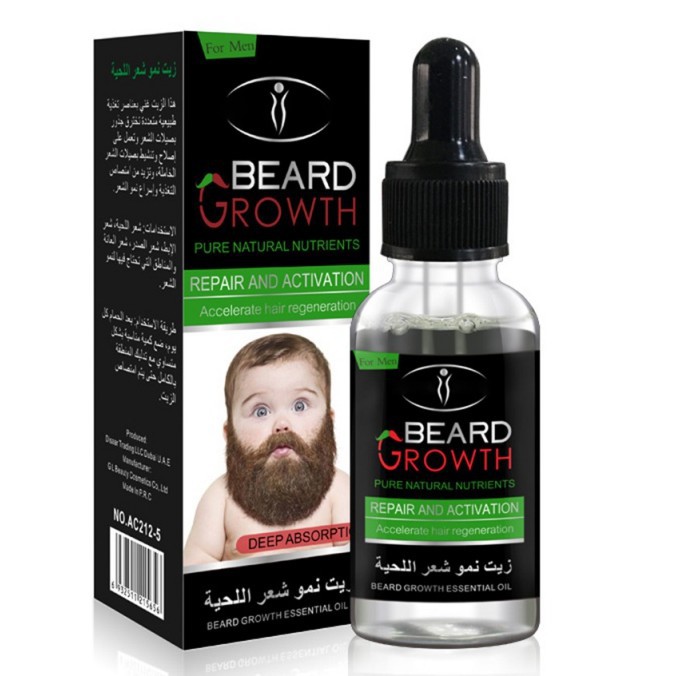 100 Natural Organic Beard Growth Beard Care Men's Beard Care Shopee