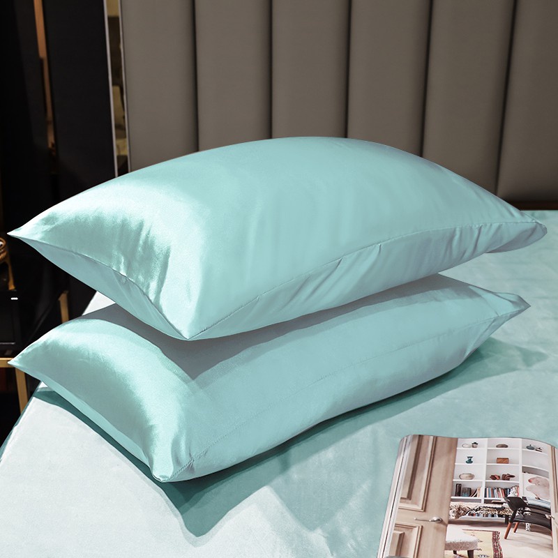 Pillow Case Bolster Case Super Soft Silky Satin Bedding 16 Colors