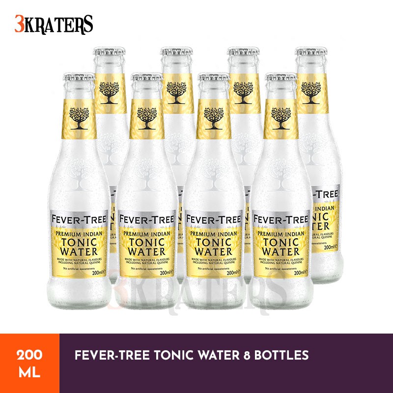 FeverTree Pack of 8 GingerAle/Ginger Beer/Elderflower/Premium Indian