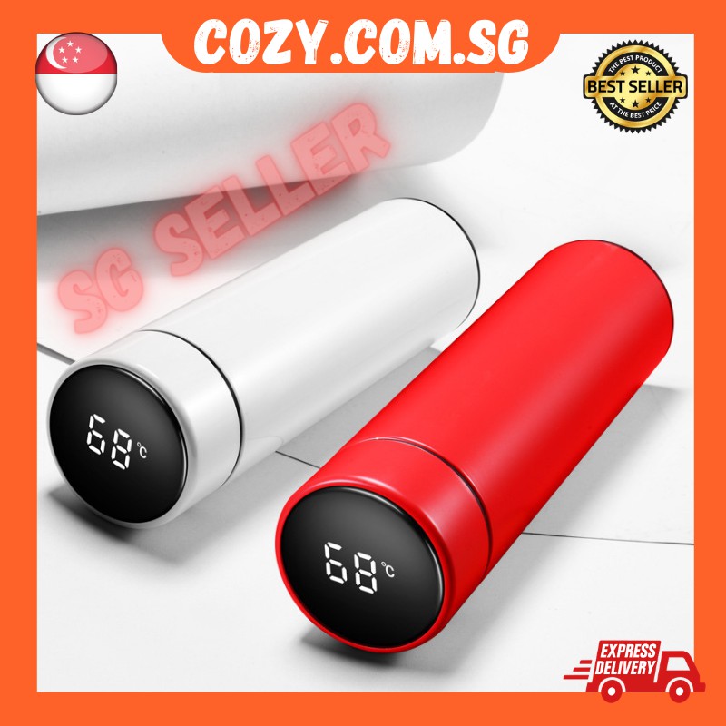 [SG CHEAPEST] 304Stainless Steel 500ML Sport Thermal Water Bottle Leak