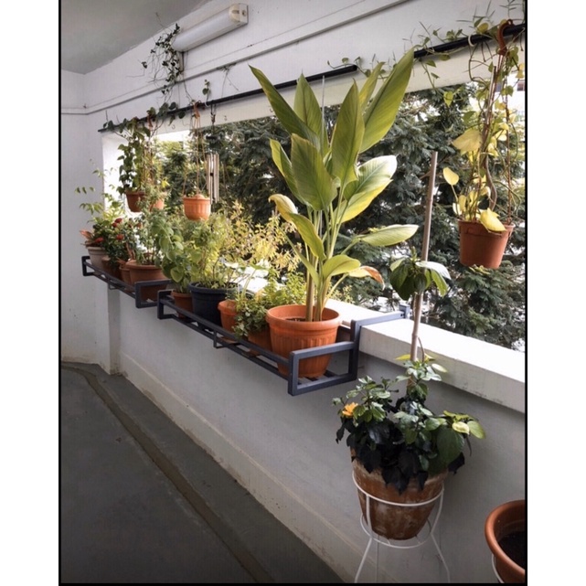 Modern Heavy Duty High Flower Plant Rack (150cm) Balcony Display Shelf