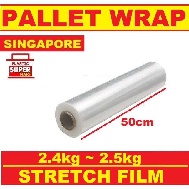 Clear Pallet Wrap【 50cm x 2.4kg 】Stretch Film Wrapping Cling Wrap