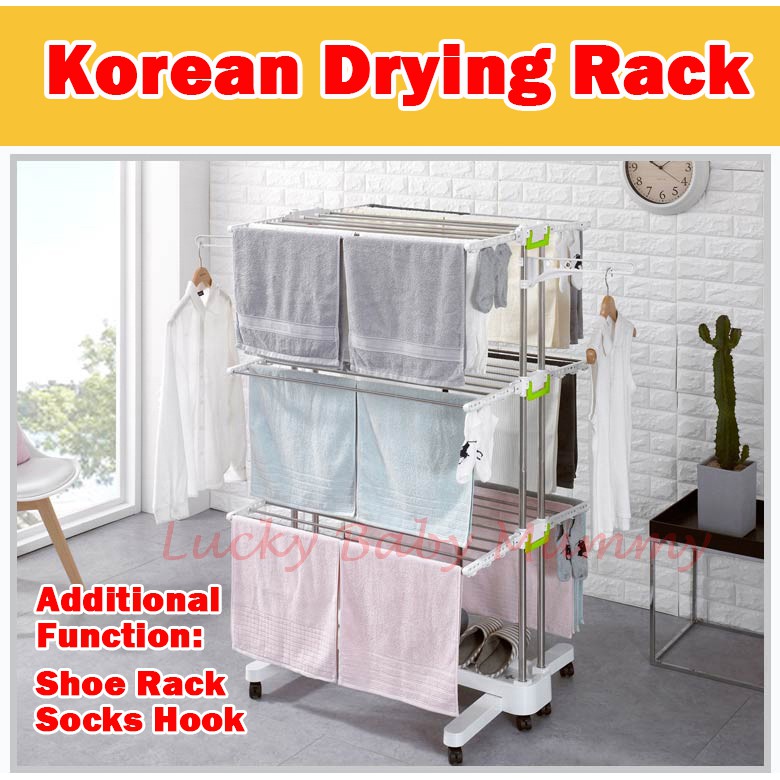 Korean Clothes Drying Rack/ Laundry rack/Stainless Steel Clothes Hanger