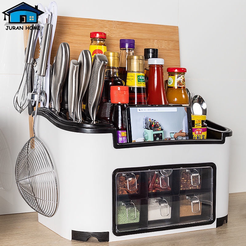 Kitchen Rack Kitchen Organiser Multifunctional Dustproof Storage
