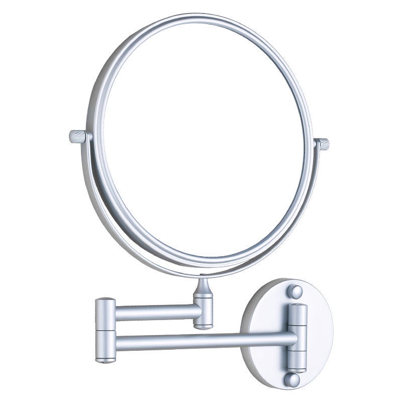 YOUNAL No Punching Black Telescopic Mirror Bathroom Cosmetic Mirror