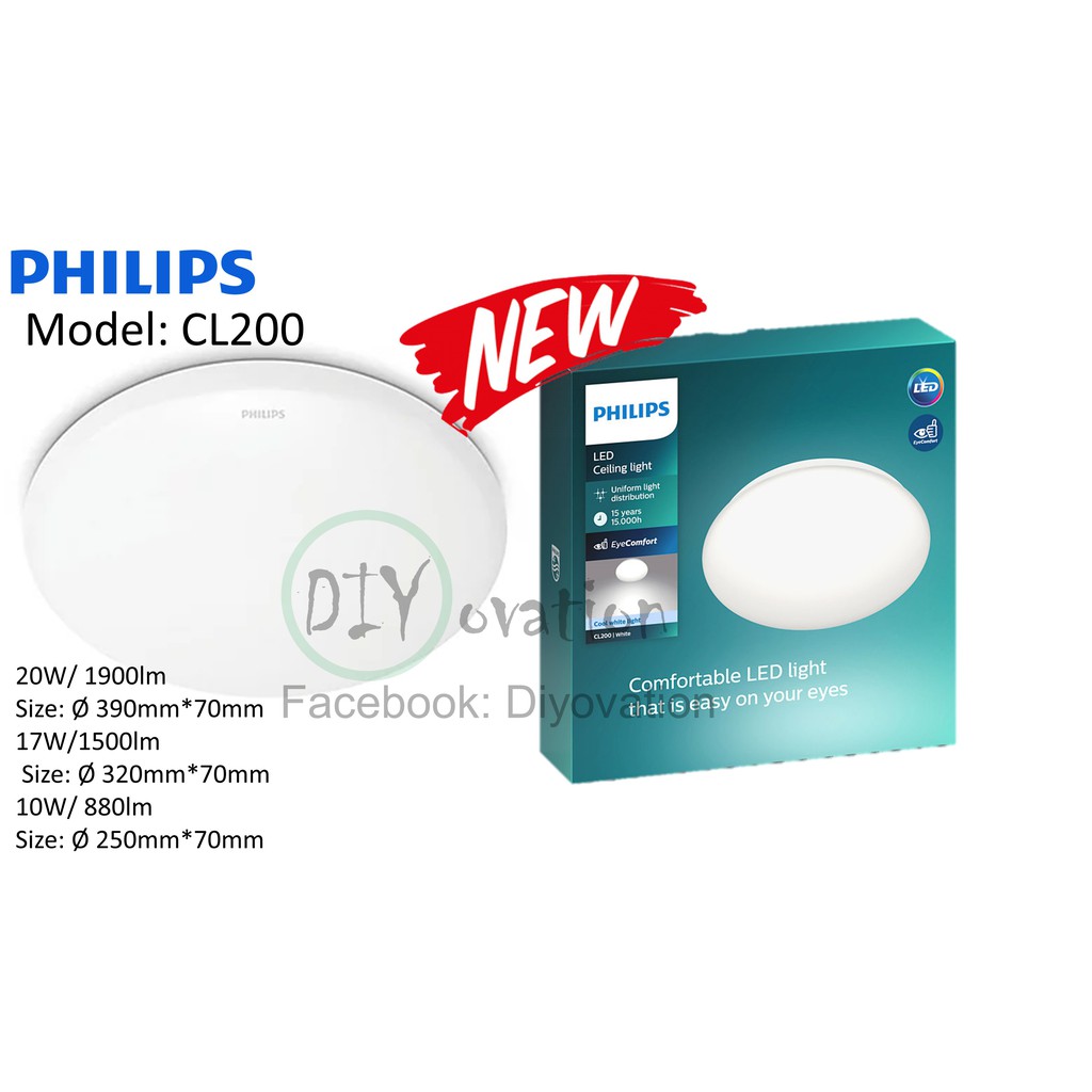 [Philips] 10W/17W/20W LED Ceiling Light/ Bedroom Ceiling Light/ Eye