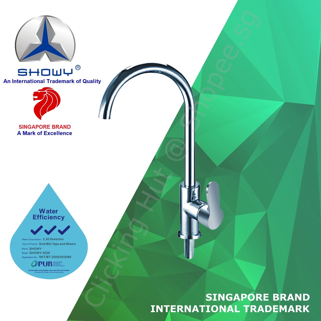 [ SG LOCAL SELLER] SHOWY "Causeway" Sink Tap / Kitchen Single Lever