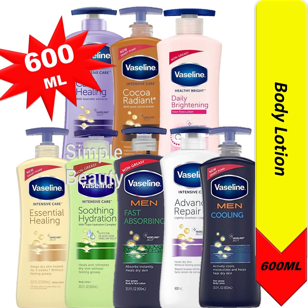 Vaseline Intensive Care Body Lotion, 400600ML Shopee Singapore