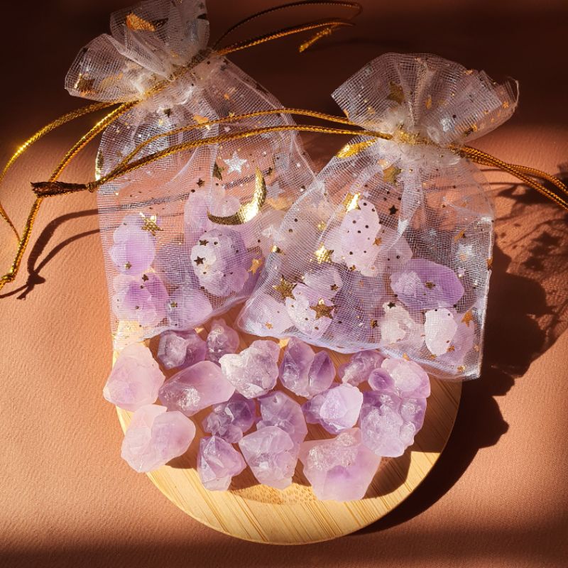 🇸🇬 SG Amethyst Flower Cluster Baggies Natural Crystals Shopee Singapore