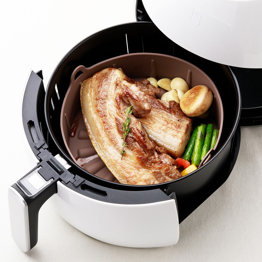 Balsang Air Fryer Silicone Pot, Reusable Air Fryer Liner, No More Harsh