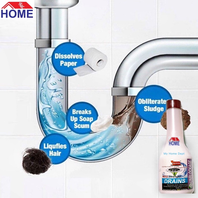 MAX Strength Drains Especially for Bathroom,Toilet Pipe Cleaner Powder