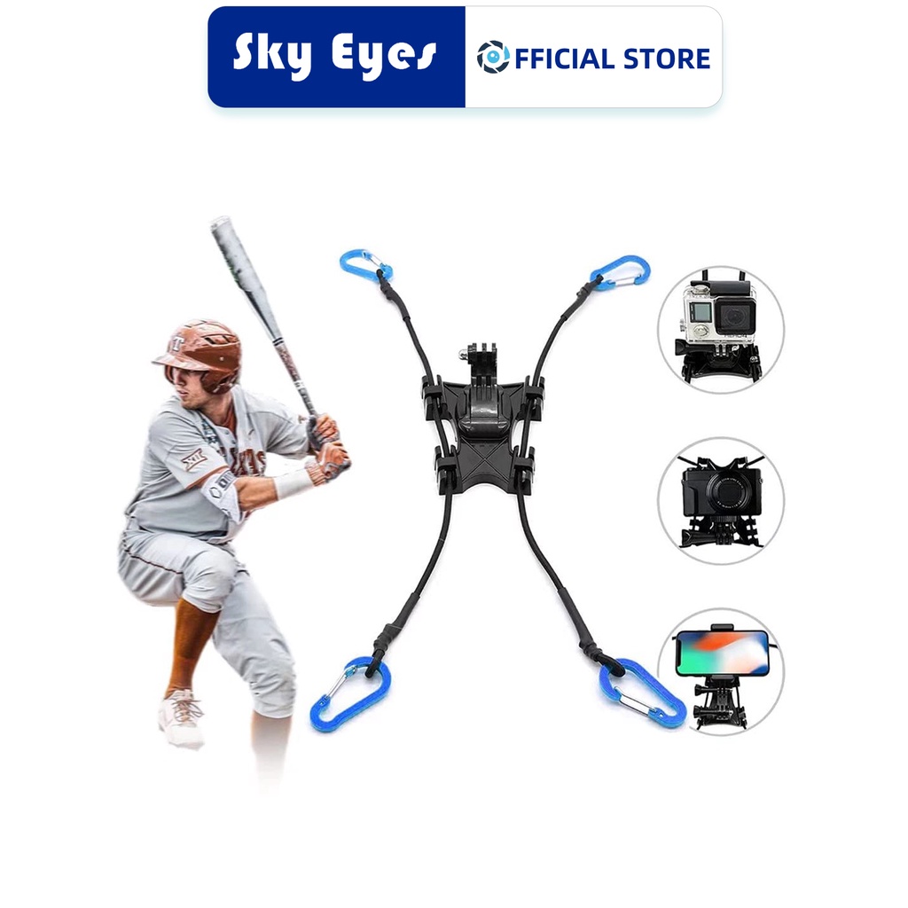 SKYEYES Action Camera Backstop Chain Link Fence Mount for GoPro/Digital