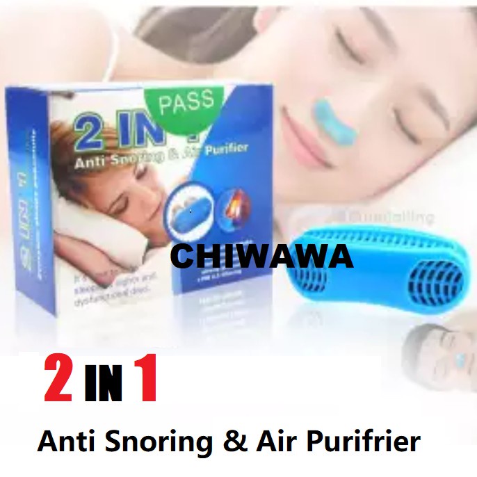 2 IN 1 Anti Snoring & Air Purifier Relieve Nasal Congestion Nose Clip