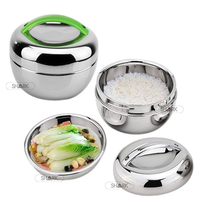 Apple Shape Stainless Steel Lunch Box ! /Bentuk Apple Lunch Box