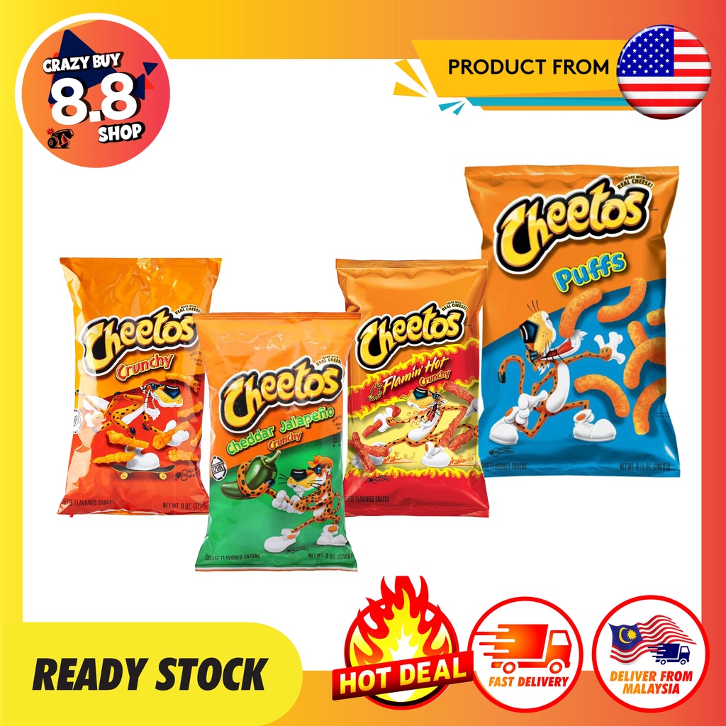 [US] Cheetos Crunchy Cheese/ Cheddar Jalapeno / Flamin Hot Crunchy