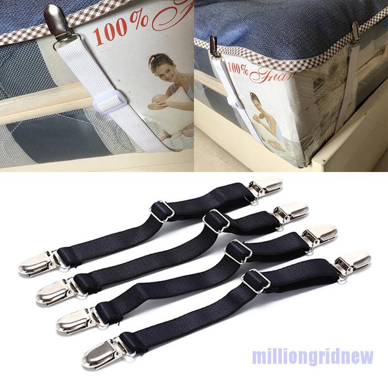 MGE 2pcs Adjustable Elastic Bed Sheet Clip Mattress Cover Corner Holder
