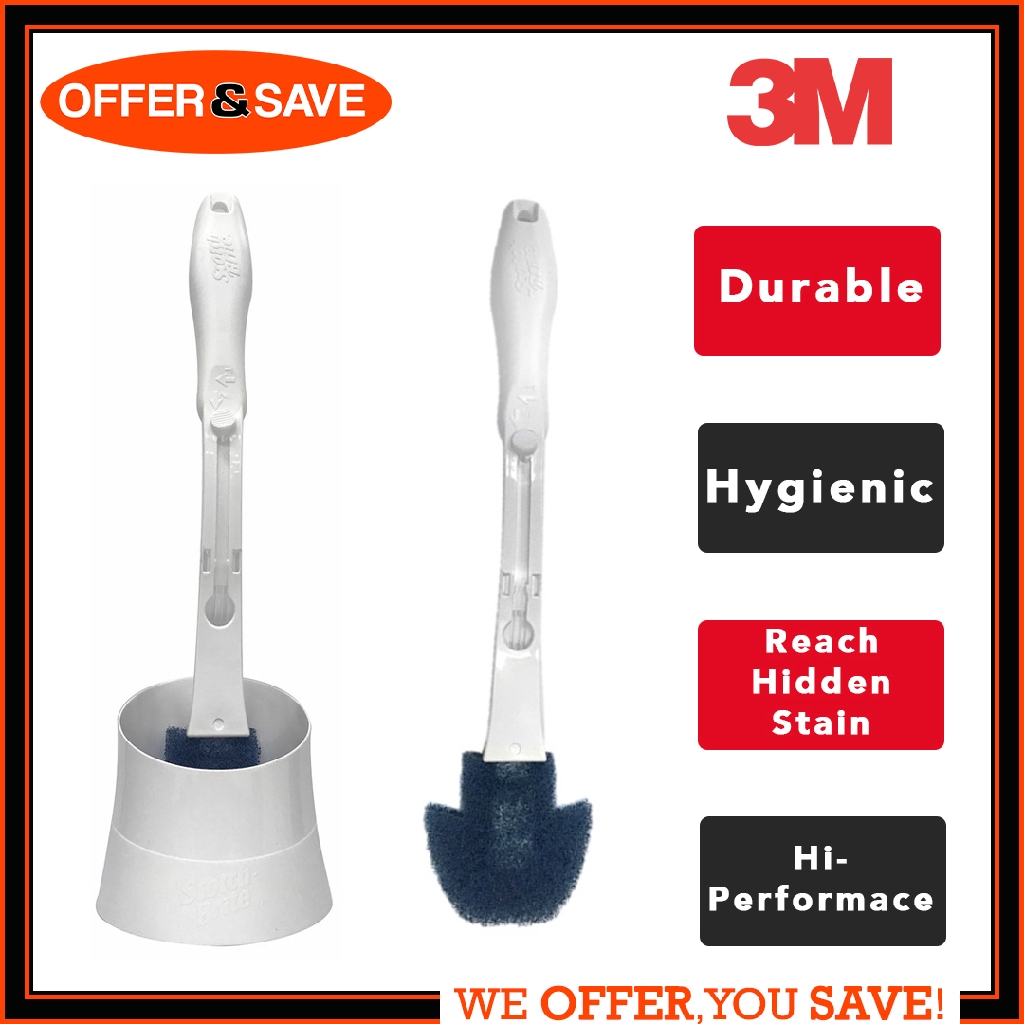 3M Scotch Brite Hi Performance Toilet Scrubber Brush Cleaner [RTBS] Shopee Singapore