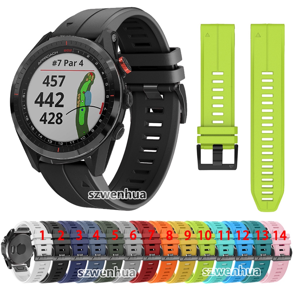 Garmin Approach S60 S62 Silicone Strap QuickFit Watch Band Shopee