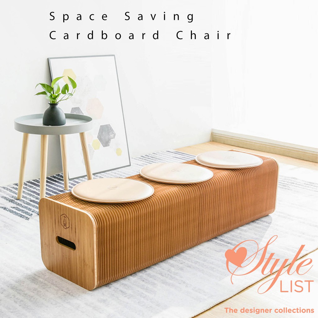 【Height 28cm, Length 120150cm, 3 seats】Creative Folding Kraft Paper