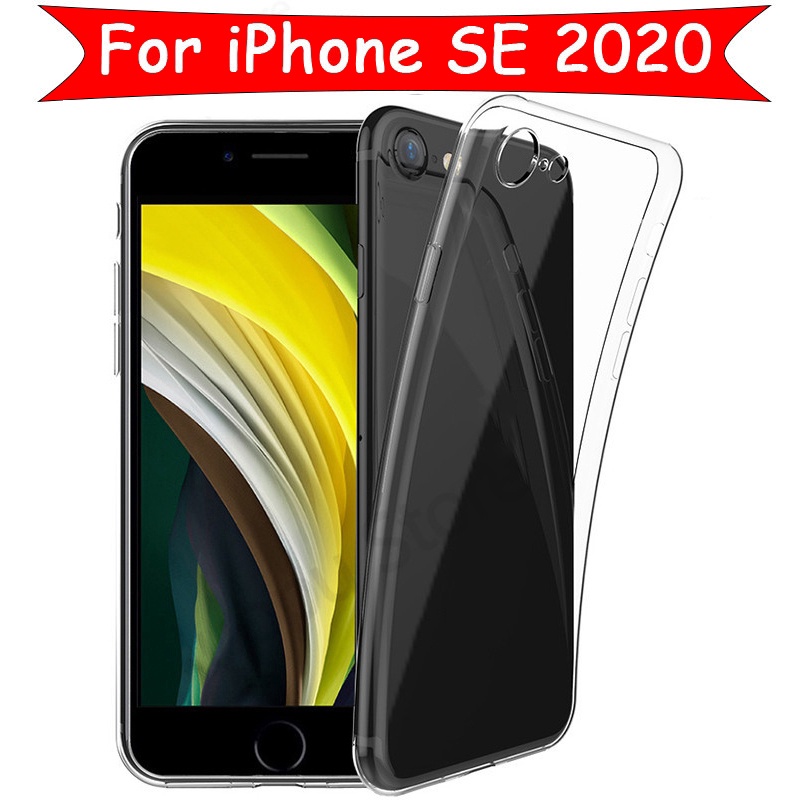 iPhone SE 2020 Phone Case Silicone Cases TPU Clear Cover compatible for