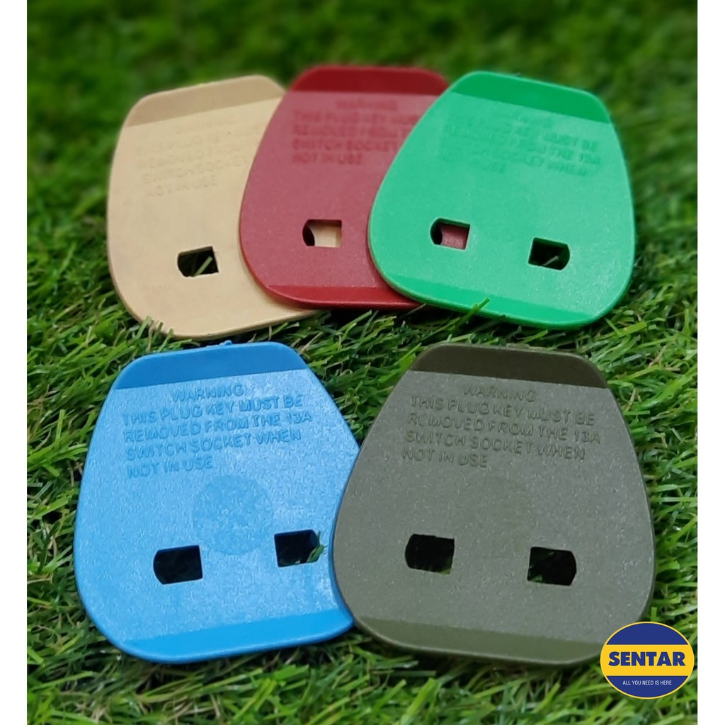 MultiColour Plastic Safety Plug Key 2Pin Converter (5pcs) Shopee