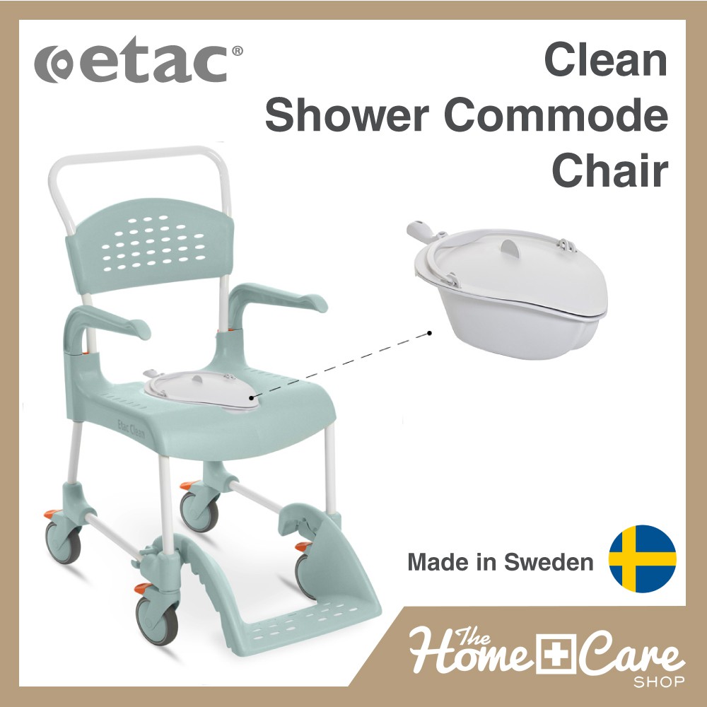 ETAC Clean Shower Commode Chair Shopee Singapore