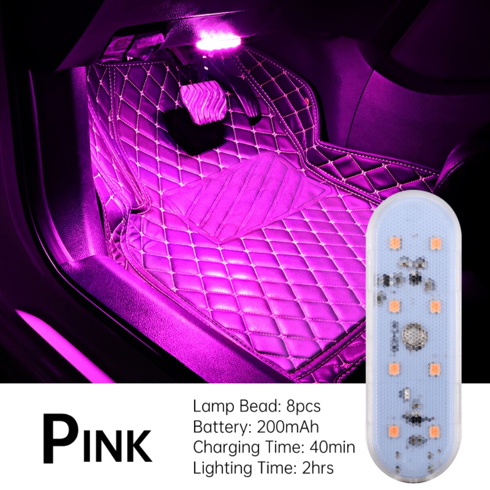 8 Led Car Touch Light Decorative Lamp Car Interior Roof Reading Lamp
