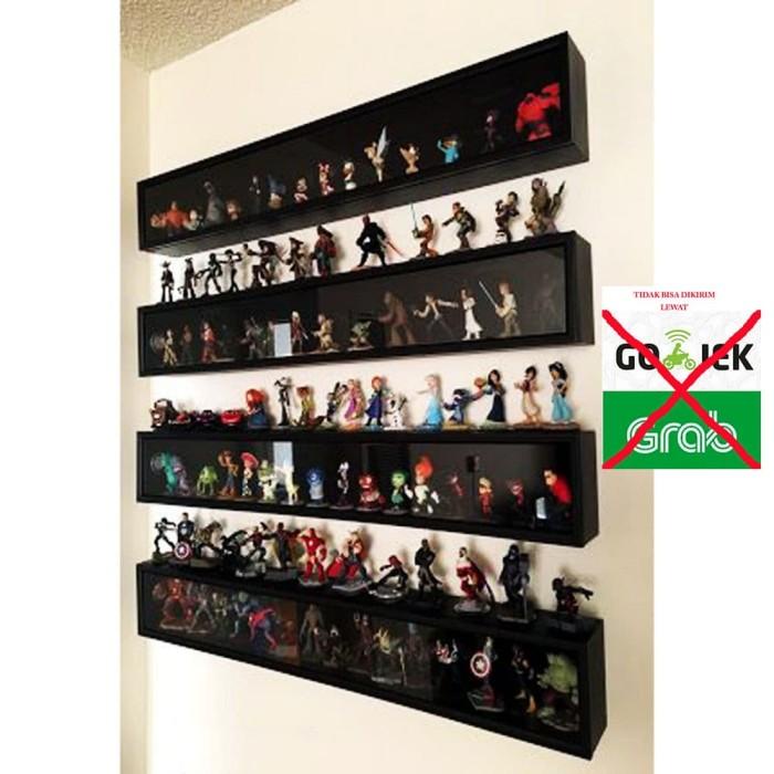 HITAM Funko Pop Display Rack Hot Toys Display Showcase Black Color