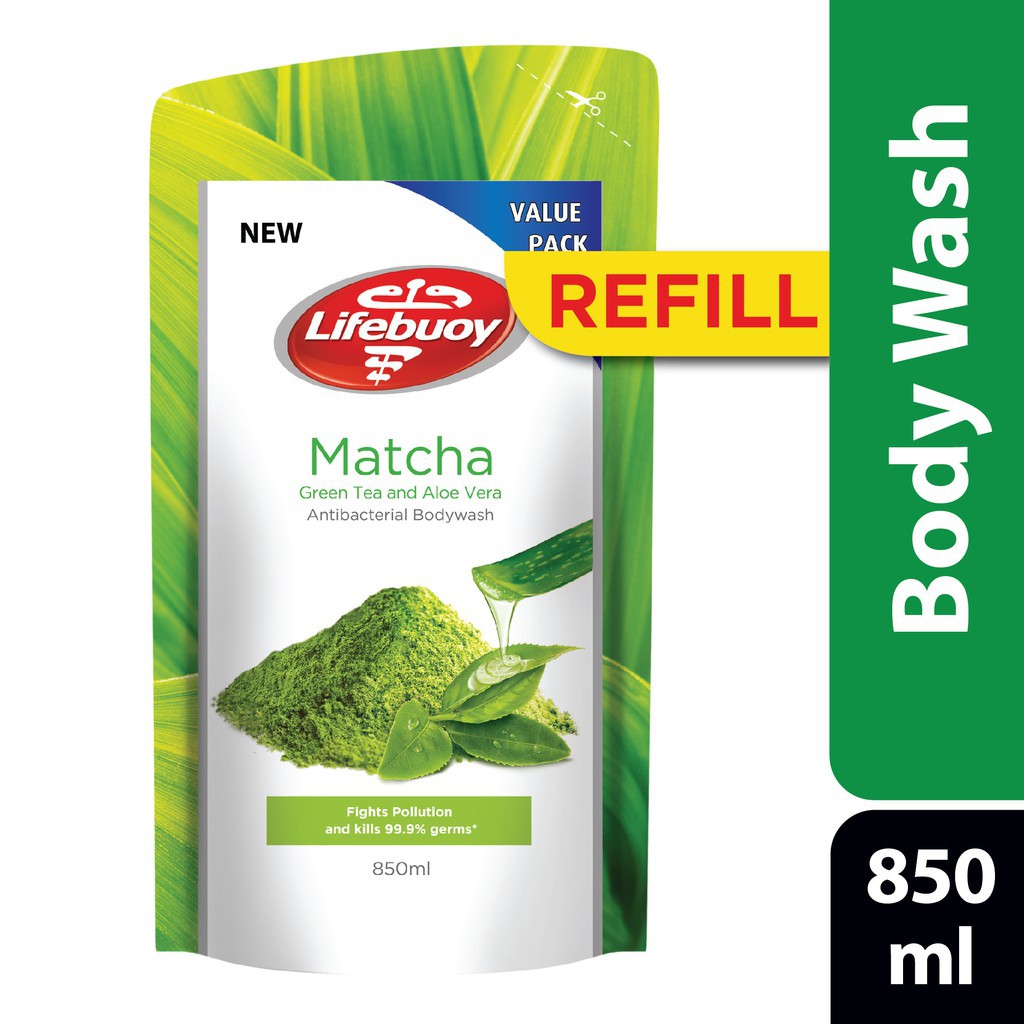 Lifebuoy Antibacterial Body Wash Refill Matcha 850ml Shopee Singapore