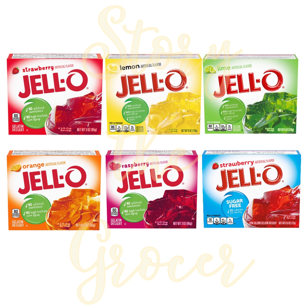 JellO Flavored Gelatin Mix 85G Shopee Singapore
