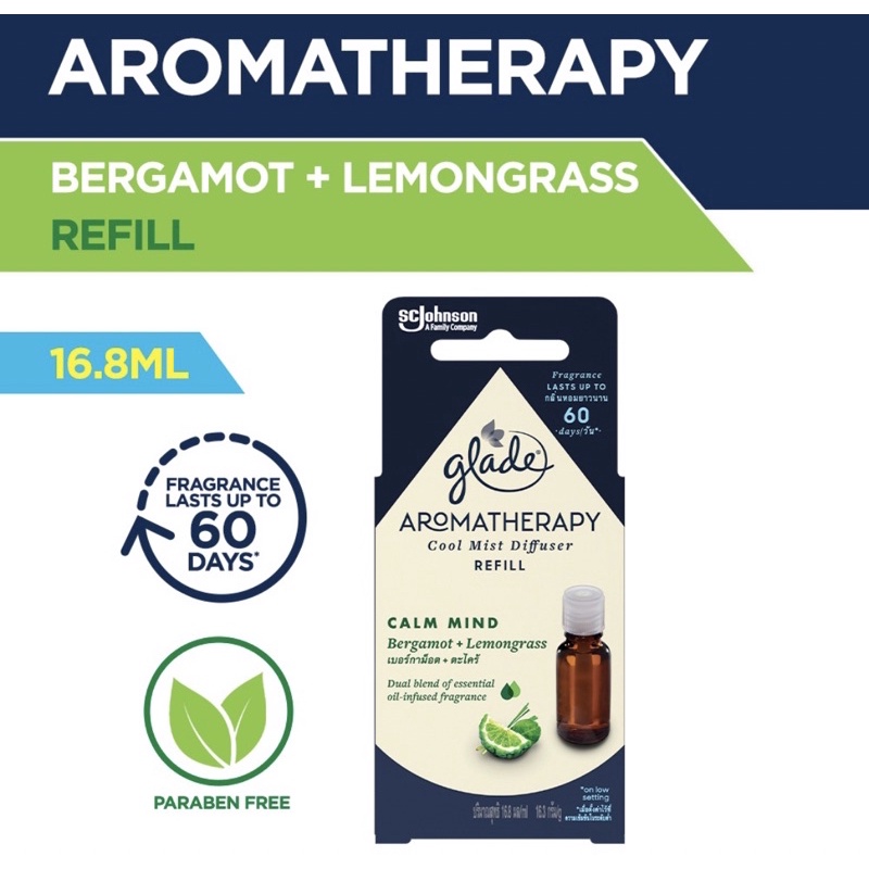 Glade Aromatherapy Electric Diffuser Refill Lemongrass (16.8ml